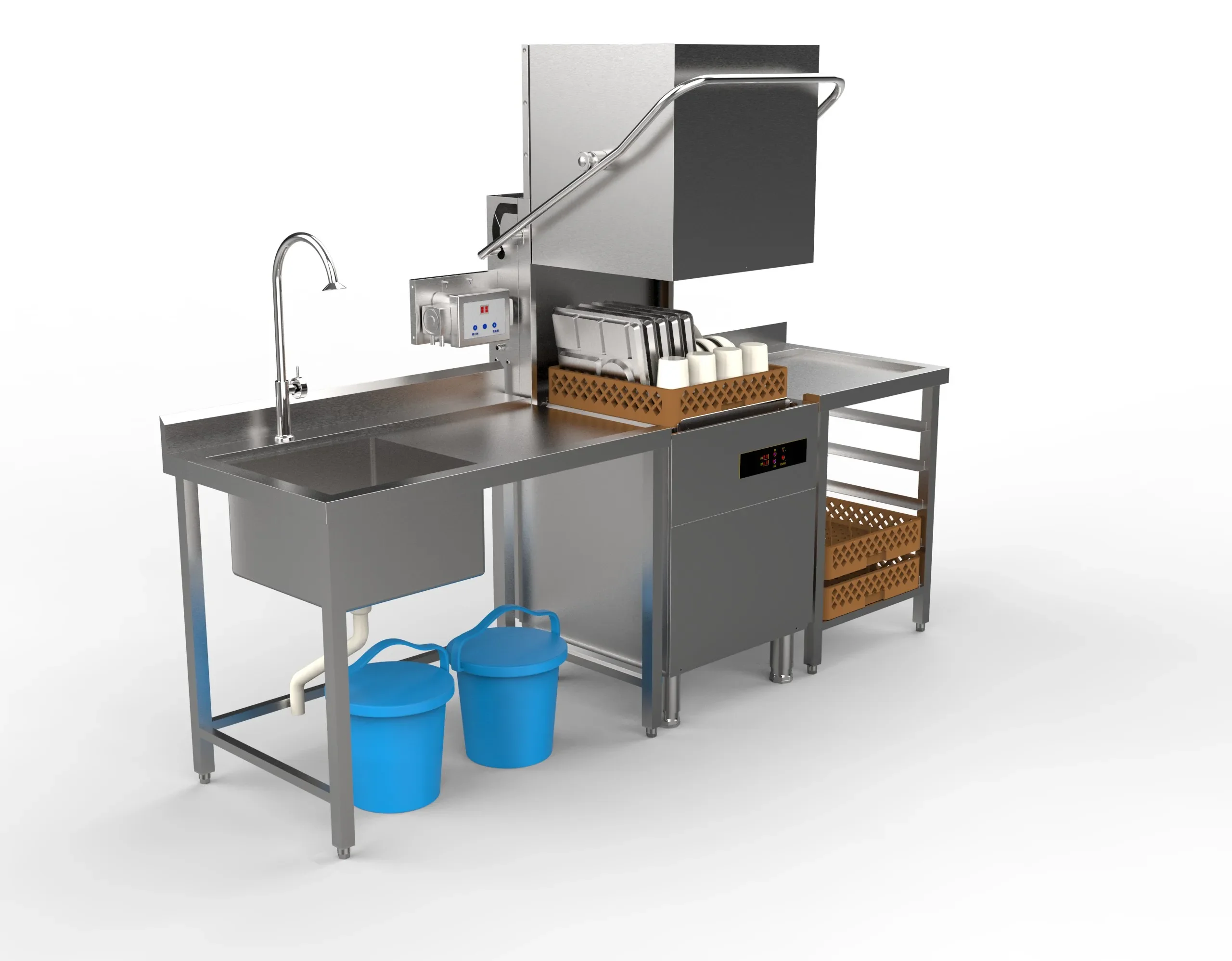 Drying And Disinfecting Cabinet Restaurant Kitchen Tableware Cleaning Dishwasher Machine 4