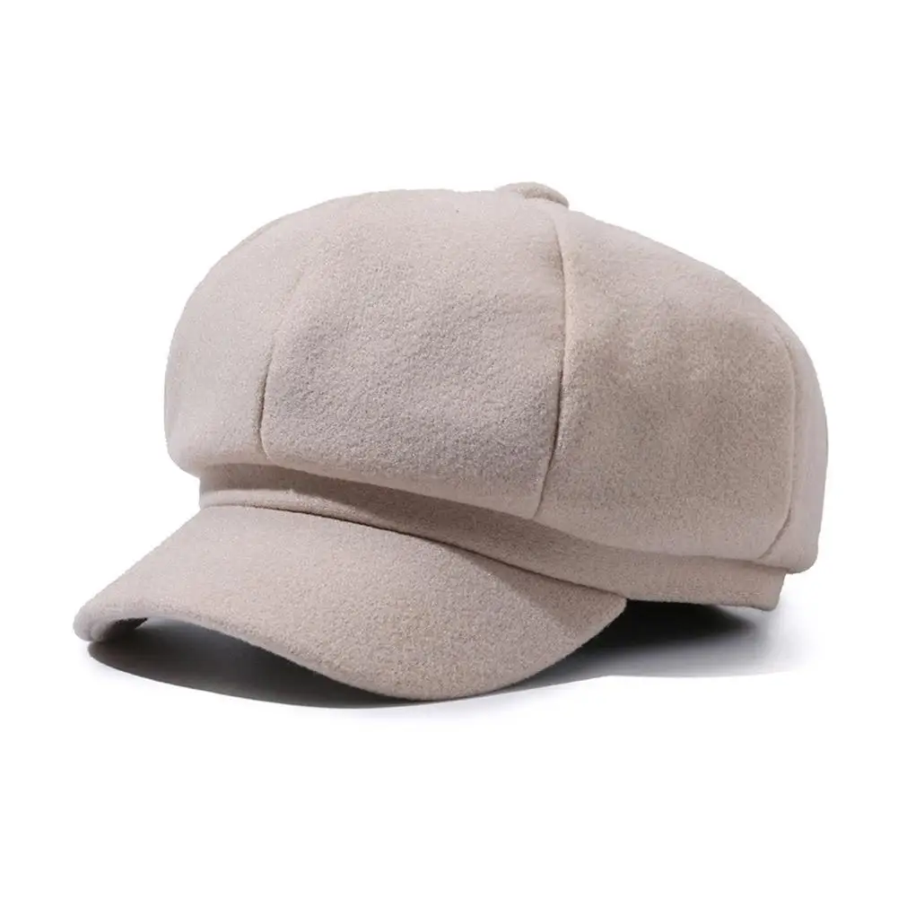 Einfarbig Mode Baskenmütze Outdoor Baumwolle Hut Herbst und Winter Winddicht Hüte Casual Männer Frauen Newsboy Hüte – Detail 18