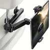 Telescopic Car Rear Pillow Phone Holder Tablet Rotating Holder Car Back Seat Stand Headrest Bracket Universal Mount Accessories 1