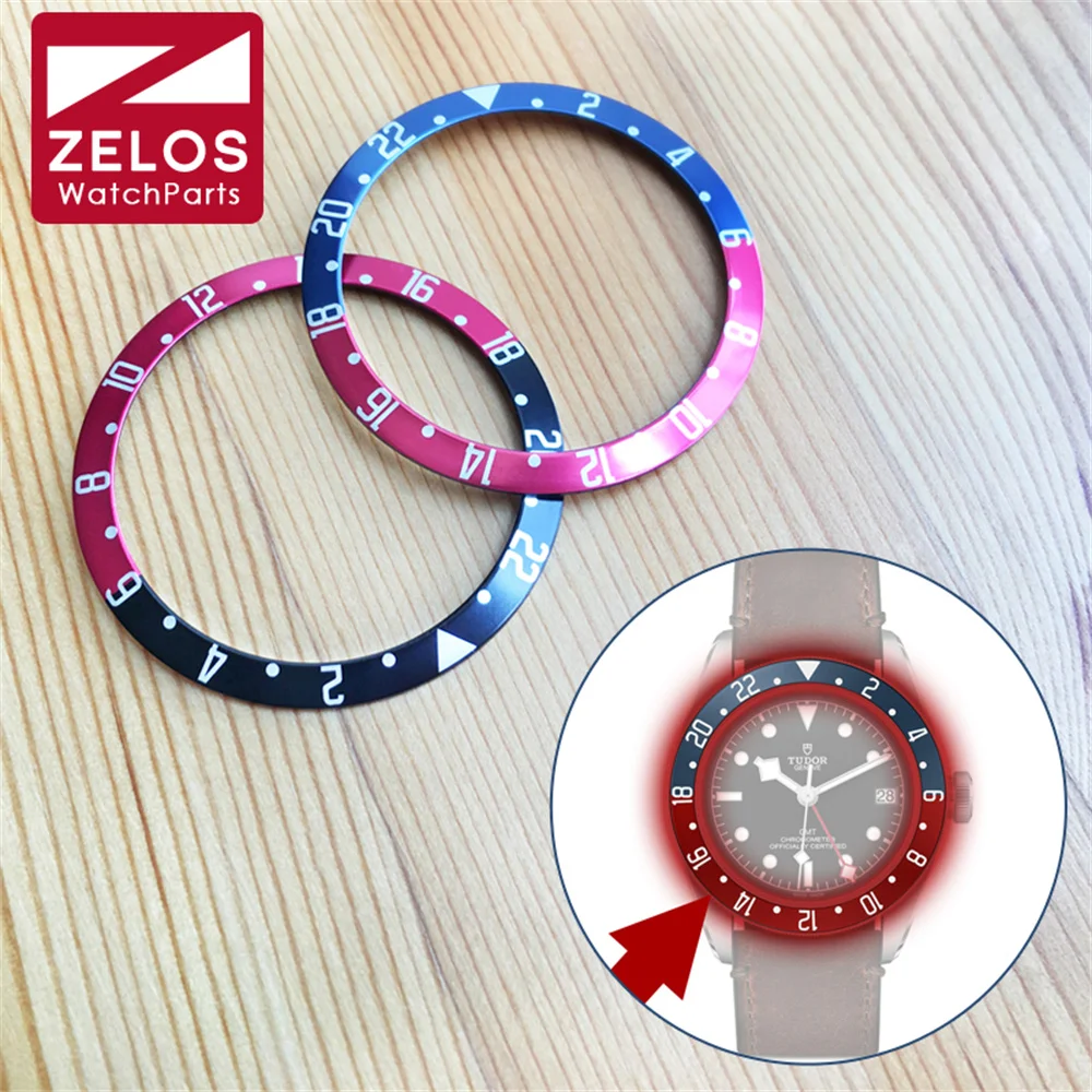 Lunetta Per Orologio Coca Cola Blu E Rossa Nera E Rossa Per Orologio Tudor Black Bay Gmt M79830