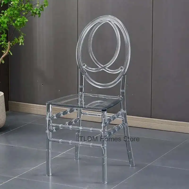 Home Transparent Dining Chair Hotel Crystal Chair Commercial Furniture Outdoor Wedding Banquet Lounge Chairs For Events