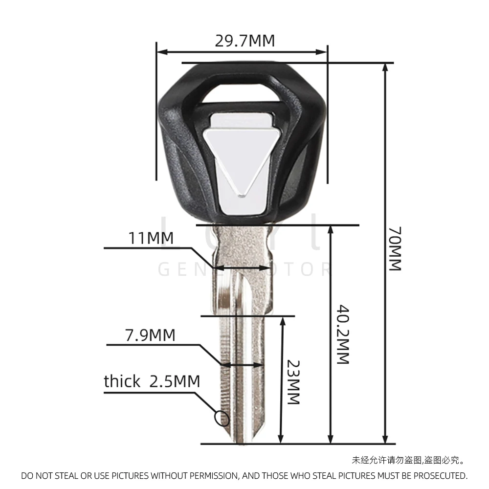 1Pcs Blank Key Motorcycle Replace Uncut Keys for Triumph Bonneville Bobber 675 T100 T120 T800 T900 Tiger 900 800 120 100 motorcycle keys