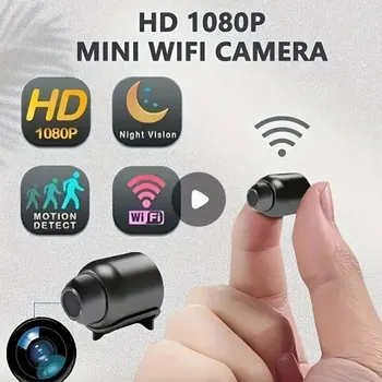 1080P HD 미니 와이파이 카메라 실내 안전 보안 감시 베이비 모니터 야간 투시경 캠코더 IP 캠 오디오 비디오 레코더