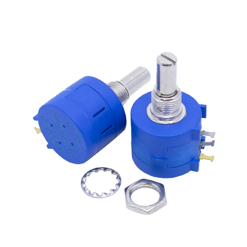 WAVGAT 3590S Multiturn Potentiometer 500 1K 2K 5K 10K 20K 50K 100K ohm Adjustable Resistor