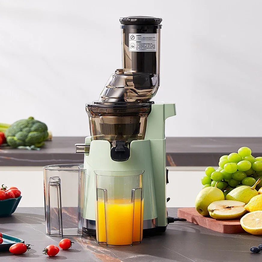 Large Caliber Juicer Low-speed Multifunctional Fruit Vegetable Screw Slow Commercial Electric Juicer  미니 믹서기  휴대용  neuk machine