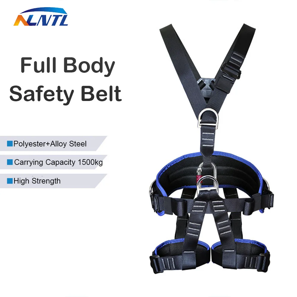 Five Point Work Safety Belt CE High-altitude Full Body Harness Rock Climbing Training Rescue Electrician Construction Equipment