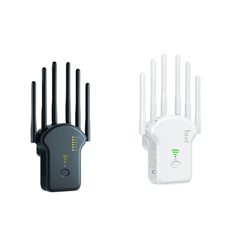 Ripetitore Wifi Wireless 1200Mbps 5Ghz Ripetitore Di Segnale Wifi Dual-Band 2.4G 5G Wifi Extender 6 Antenna Spina Ue