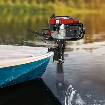 196CC 4-stroke 7HP Heavy Duty Outboard Boat Motor 1