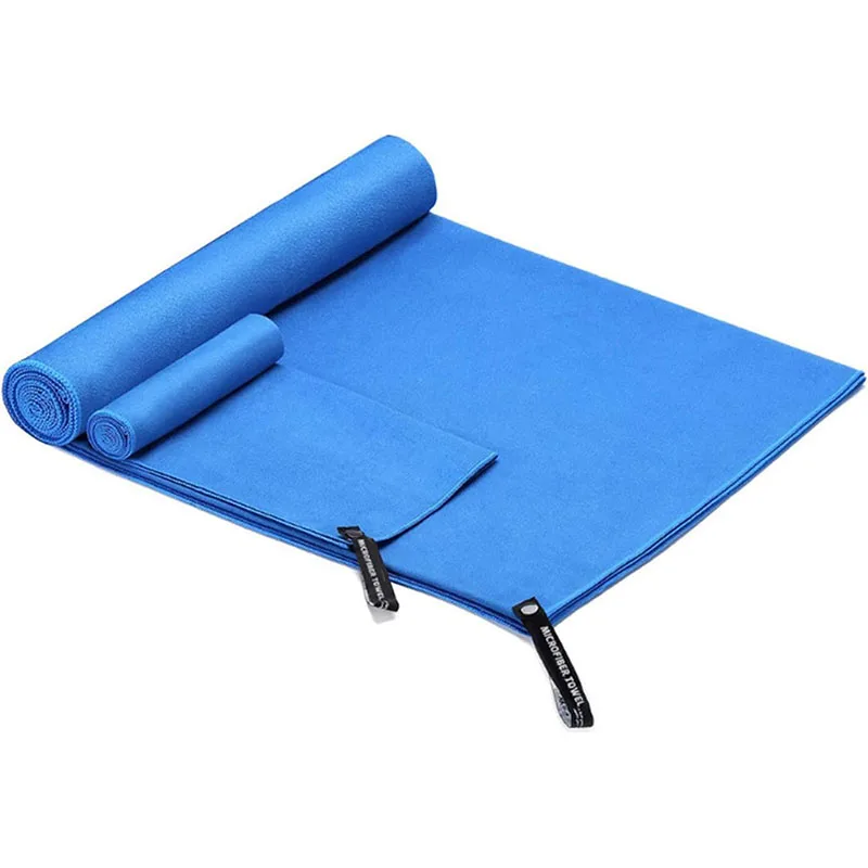 Sport Towel Microfiber Multifunctional Fast Dry Travel Fitness Gym Yoga Swimming Lightweight Sweat Absorbing 2 Pcs Set sports towel