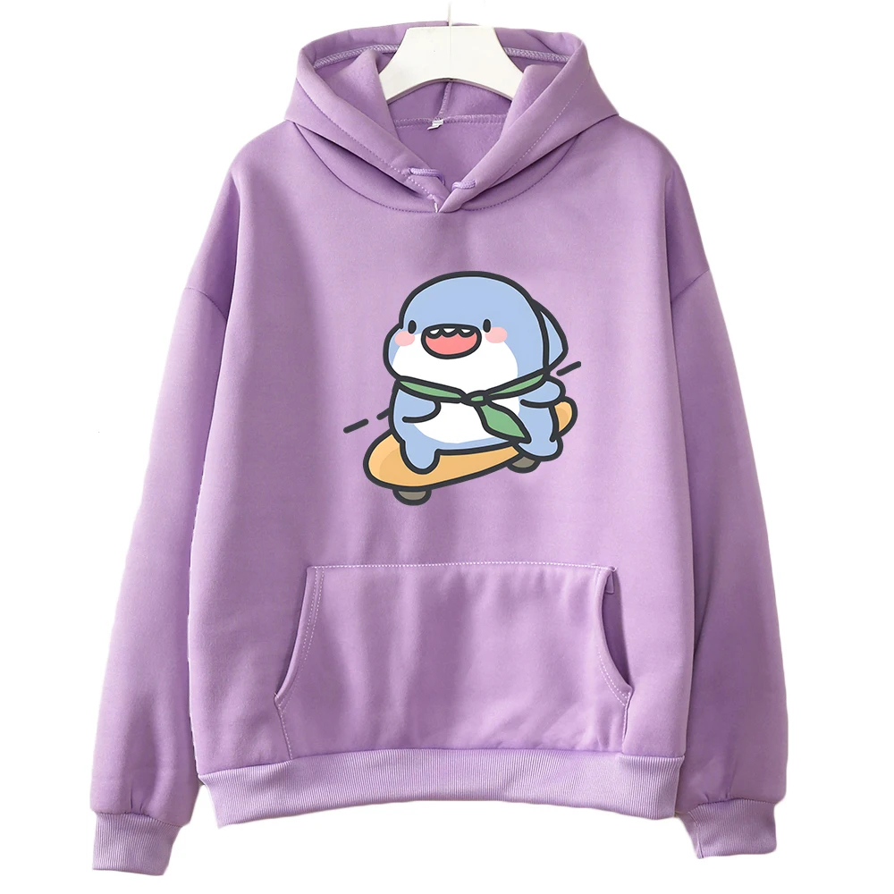 

Animal Shahimi Shark PicShu Harajuku Hoodies WOMEN Cartoon Kawaii/Cute Fashion Manga Graphic Sweatshirt Girls Autumn/Winter Soft