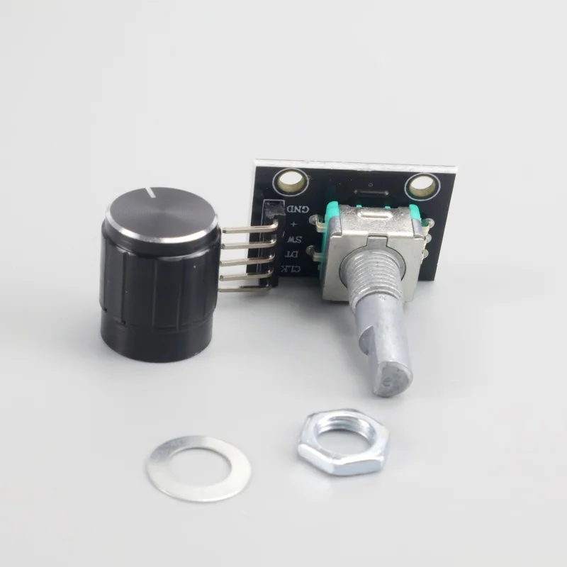 4 adet KY-040 döner kodlayıcı modülü düğme kapağı ile 360 derece dönüş 5V Arduino geliştirme kurulu elektronik
