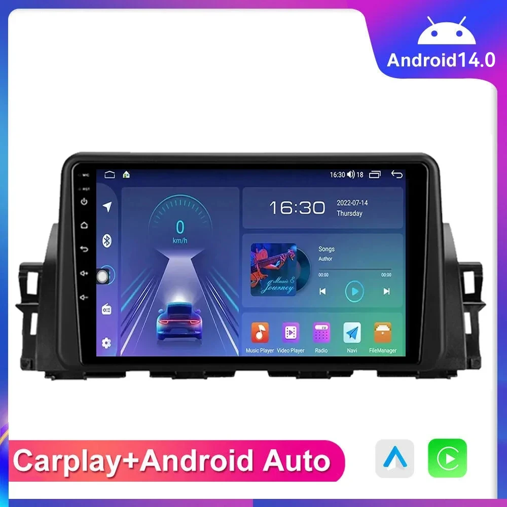 

Автомагнитола 2DIN, Android 14 для Renault Kiger 2021, мультимедийный видеоплеер, навигация, стерео, GPS, беспроводной Carplay