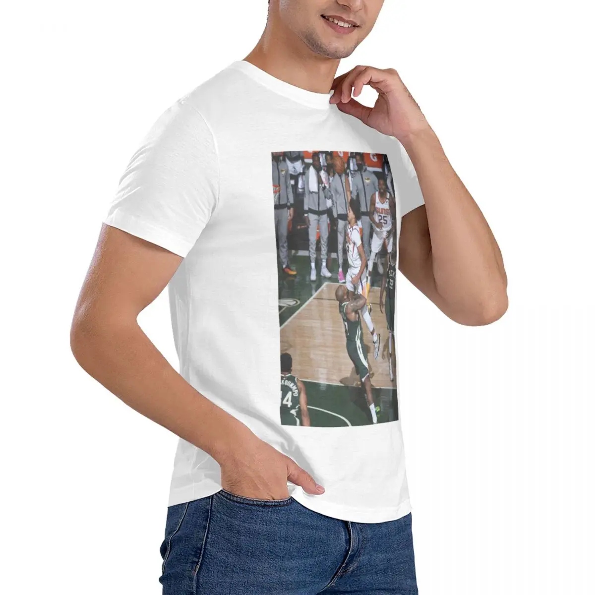 Cam Johnson Poster Dunk Bucks Essential T-Shirt for Sale by