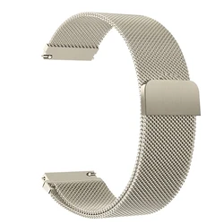 Sleek Milanese Loop Strap - Premium Universal Watchband Replacement, 20mm/22mm Adjustable Bracelet for 22mm (Starlight)