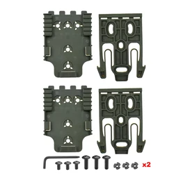 Tactical Quick Release Gun Holster Adapter Kit - Hunting Accessories with Quick Locking System (2set Green)