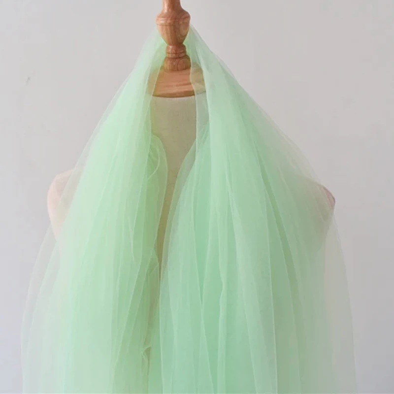Avocado Sage Green Soft Tulle Fabric for Wedding and DIY Decorations