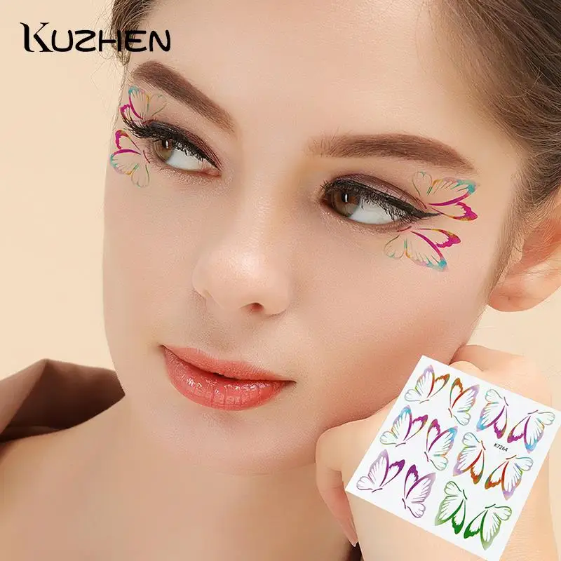 1pcs Waterproof Temporary Eyes Face Hand Chest Body Art Fake Tattoos