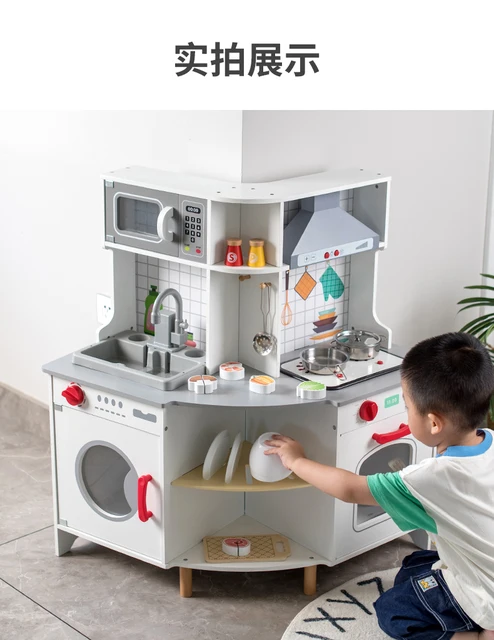 Corner Kitchen Toys Kids Corner Wooden Kitchen Playset Pretend