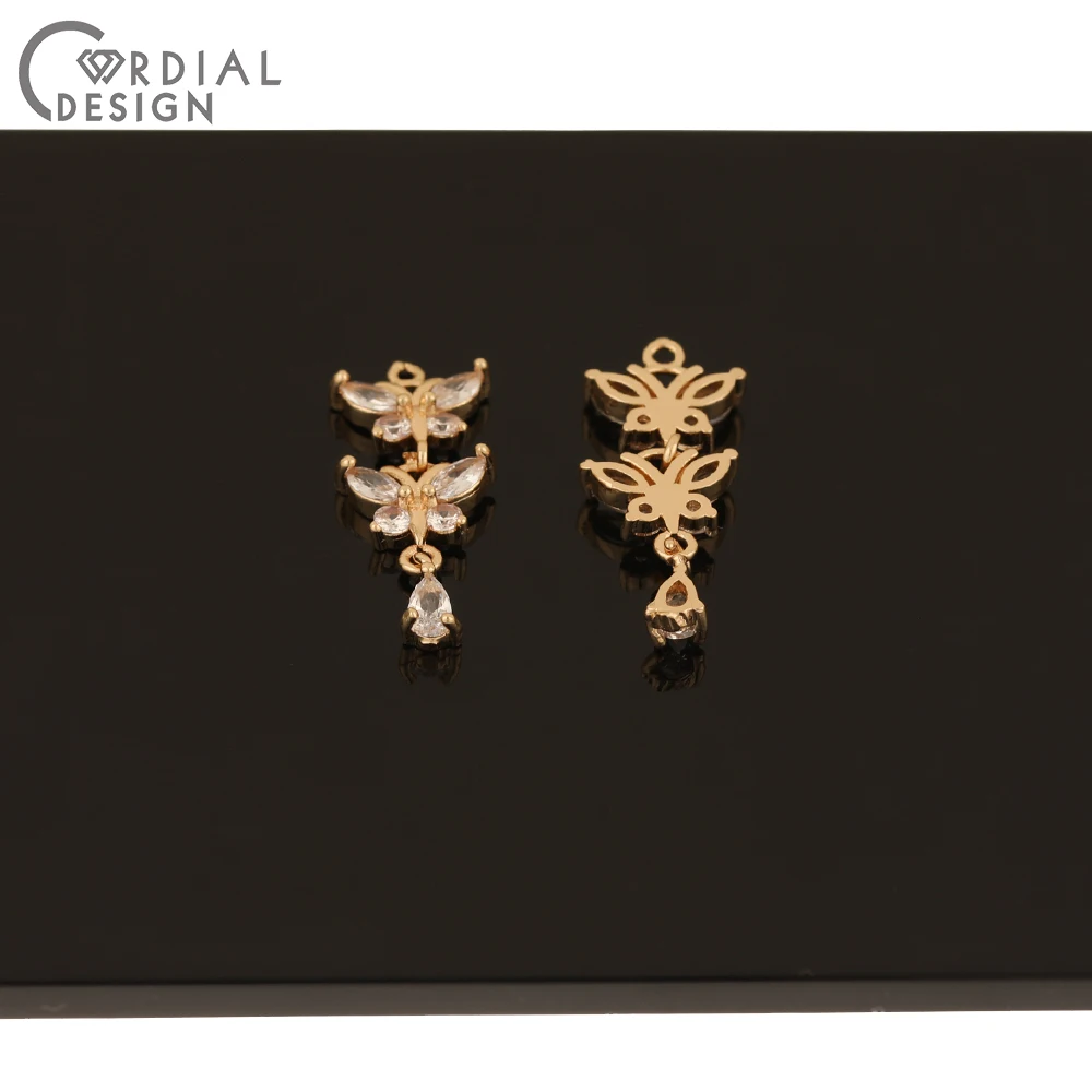 Cordial Design 30Pcs 11*29MM CZ Charms/Jewelry Accessories/Butterfly Shape/Earrings Pendant/Jewelry Findings Components/HandMade 7 Cordial Design 30Pcs 11*29MM CZ Charms/Jewelry Accessories/Butterfly Shape/Earrings Pendant/Jewelry Findings Components/HandMade - cordial