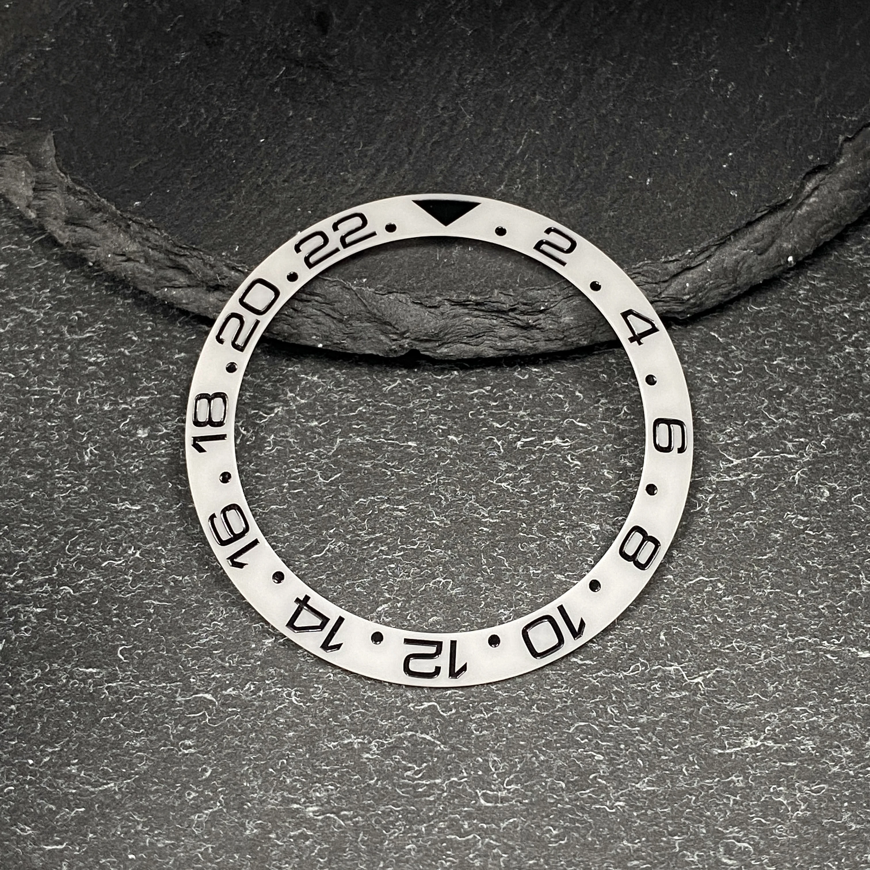 Premium 38*30.6MM Ceramic/Aluminum Watch Bezel Insert