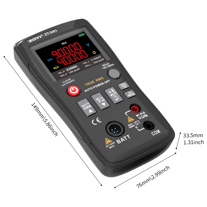 ZOYI ZT-XR1 4.5-Digit High-Precision Multimeter + Internal