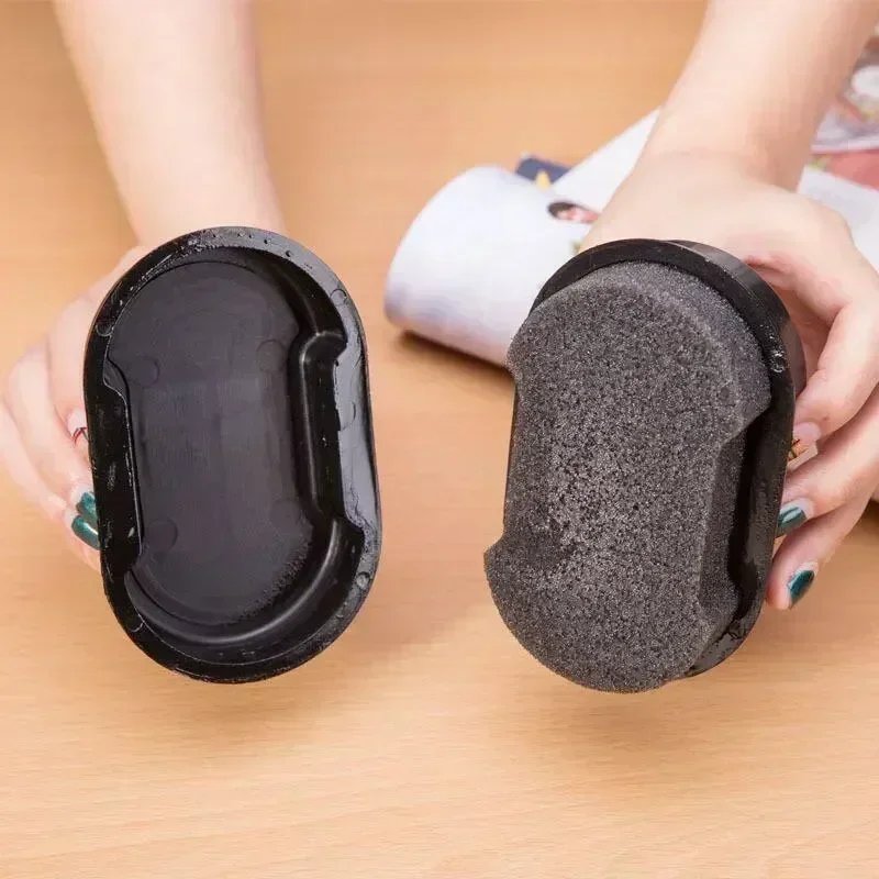 Quick Polish Double-sided Leather Shoe Brush Polish Brush Shoe Maintenance Brightening Cleaning Duster Sponge Wipe Colorless 3