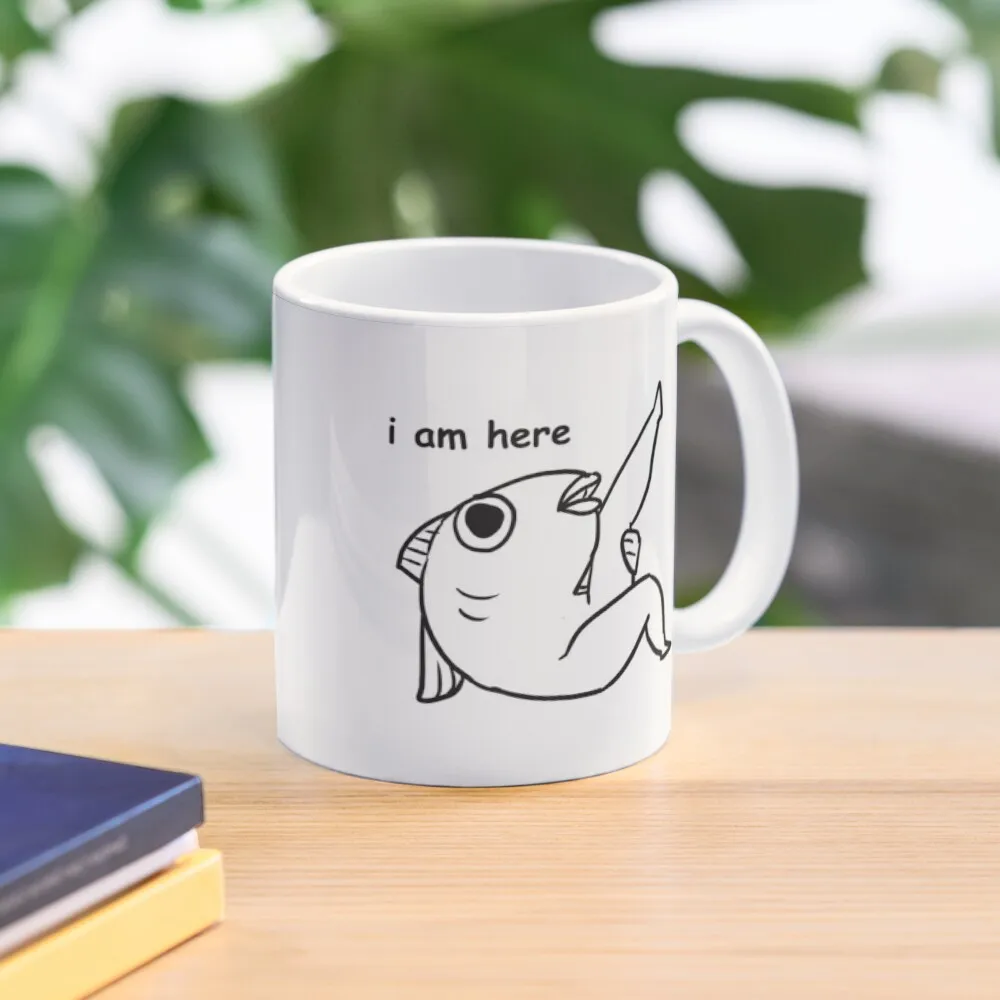 

reassuring fish man Coffee Mug Original Breakfast Cups Mate Cups Mug