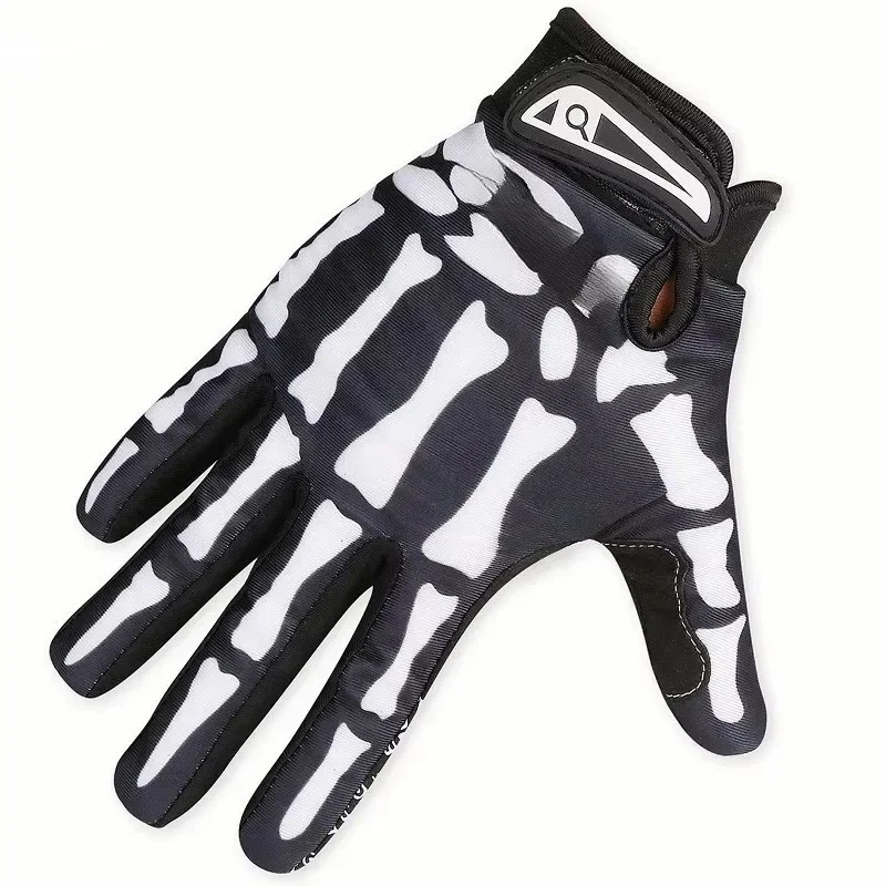 Pair Fully Breathable Bicycle Motorcycle Full Finger Riding Gloves
