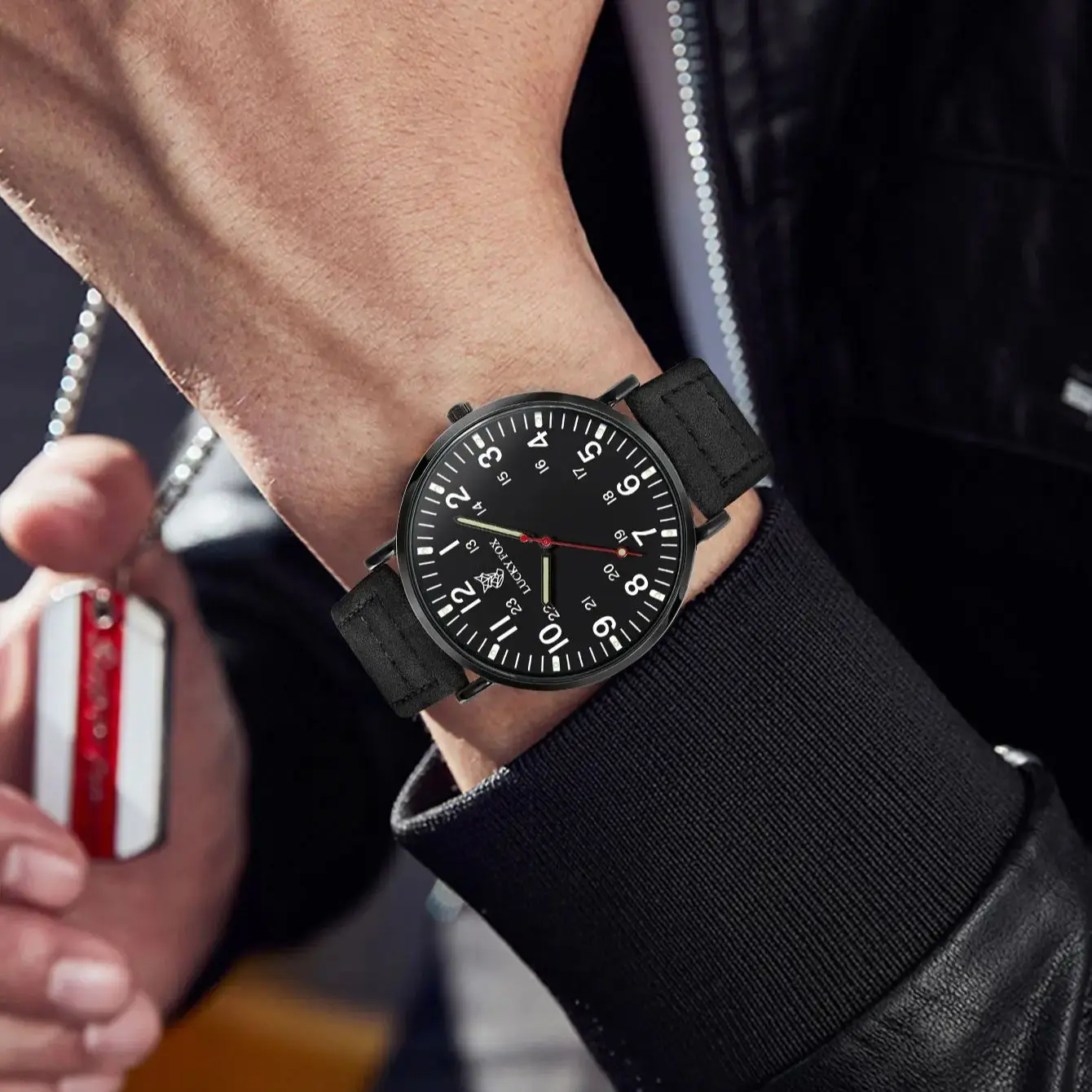 ساعة LUCKY FOX كلاسيكية فاخرة وبسيطة كاجوال كوارتز...