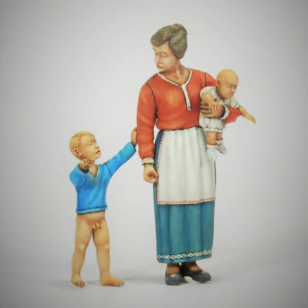 Kit Maquette Figurine Résine 1/24 - Personnage Grill Non Peint Et Non Assemblé