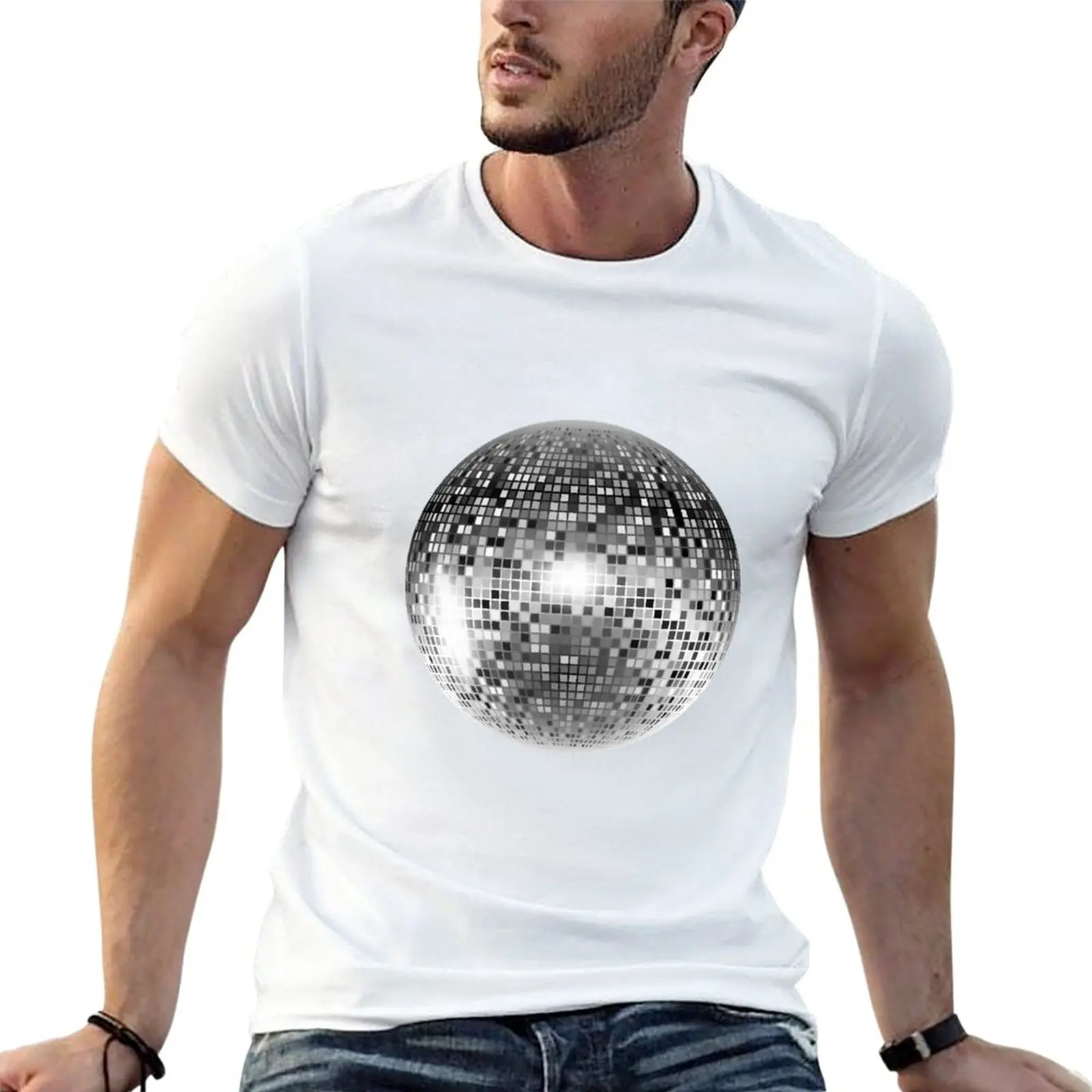 

New Disco Ball T-Shirt t-shirts man quick drying shirt Anime t-shirt T-shirt short Men's clothing
