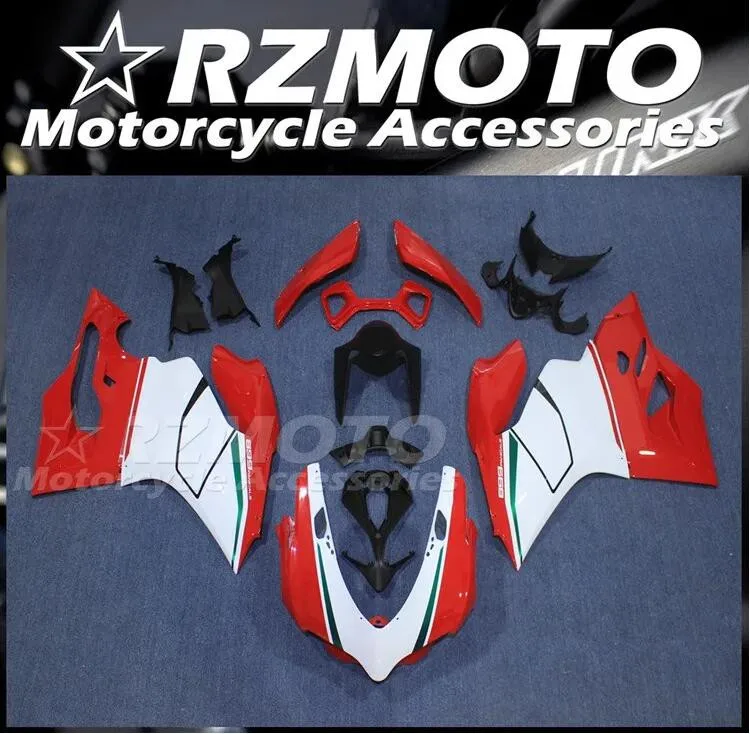 

4 подарка, новинка, задняя часть мотоцикла из АБС-пластика для Ducati 1199 899 Panigale 2012 2013 2014 2015 2016, комплект для кузова белого и красного цвета