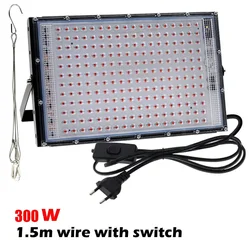Full Spectrum LED Grow Light with UV for Indoor Plant Cultivation (300W EU Plug)