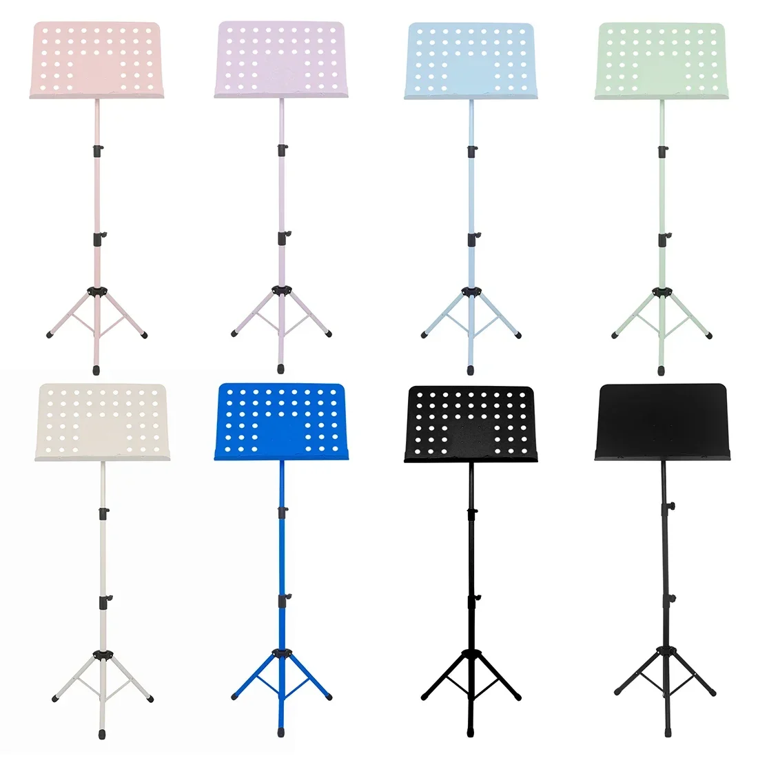 Music Stand Collapsible Sheet Music Score Tripod Stand Holder Aluminum Alloy Foldable Music Sheet Stand for Guitar Piano Violin