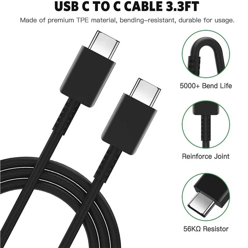 รูปสินค้า สายชาร์จ Type-C ชาร์จเร็ว 45W สำหรับ Samsung Galaxy หลายรุ่น