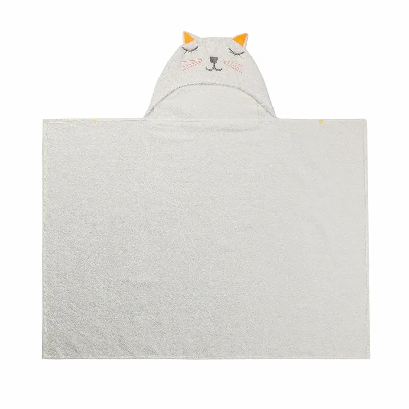 Cartoon Baby Bath Towel Hooded Cotton Bathrobe Infants Towel For Swimming Poncho Newborn Baby Bathrobe Infant Babys Stuff