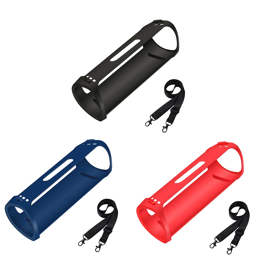 Waterproof Speaker Case Adjustable Strap Silicone Bluetooth-compatible Speaker Case Portable Anti Fall for Iconic Brand SRS-XB43