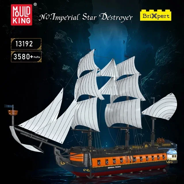 

Creative Pirate Ship Imperial Flagship Building Block Set for Adult DIY Adventure Ship Book Building Brick Decor Children Toy