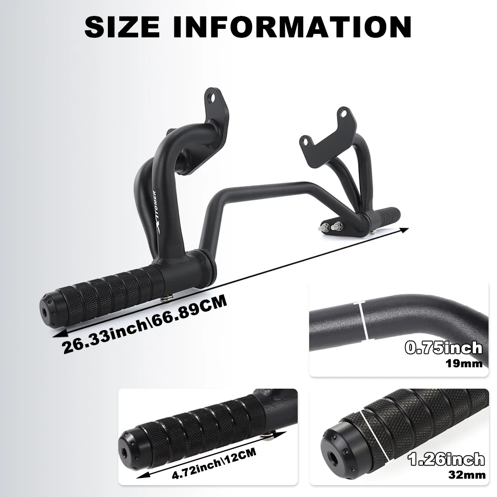 오토바이 동승자 페그 가드 스텝 플레이트 스턴트 보호 스틸 리어 풋레스트 서브케이지 CBR600RR 2005-2006 CBR (혼다용)