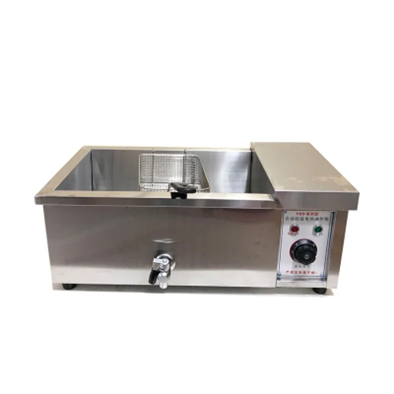 12L Household Desktop Fryer Fried Chicken Roast Fryer 220V/3000WCommercial Stainless Steel Electric with Frying Basket