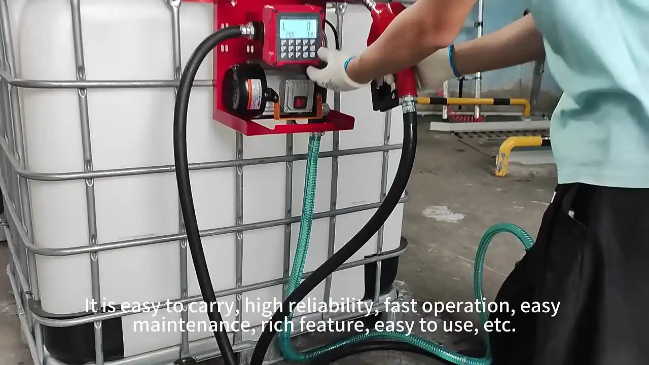 Портативный умный IBC красный электрический 220 В 60 л/мин топливный бензиновый