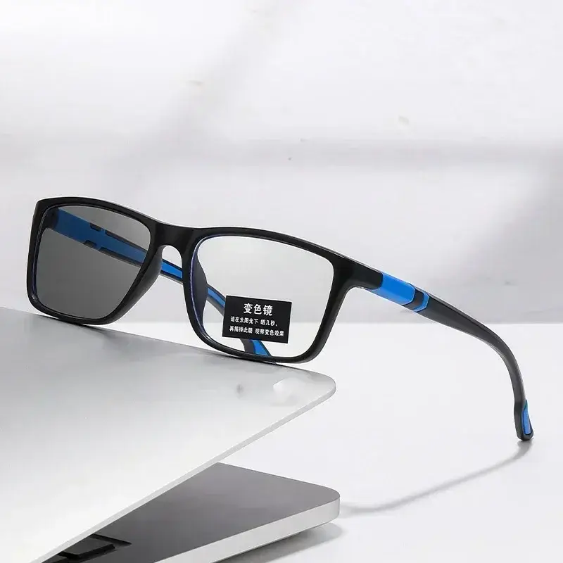 Photochromic Anti Blue Light Outdoor Sports Cycling Ultra Light High-definition Color Changing Myopia Glasses 0 -0.5 -0.75 -1.25 - Image 4