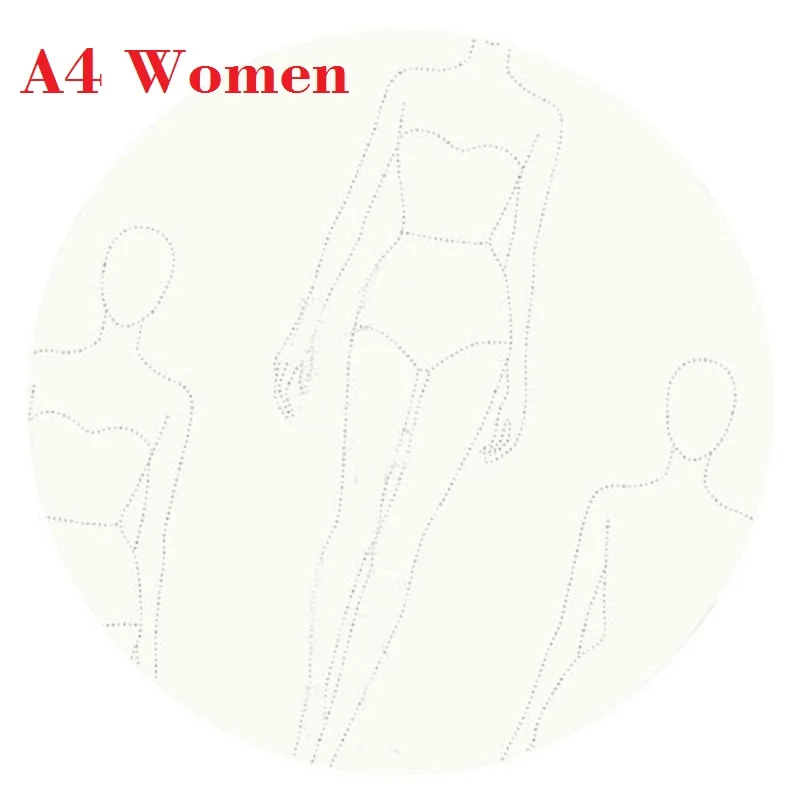 Pintura Humana Profissional Notebook para Homens e Mulheres Linha Virtual a4 a5 Livro de Pintura Design de Roupas 30 Folhas de Papel - Imagem 4