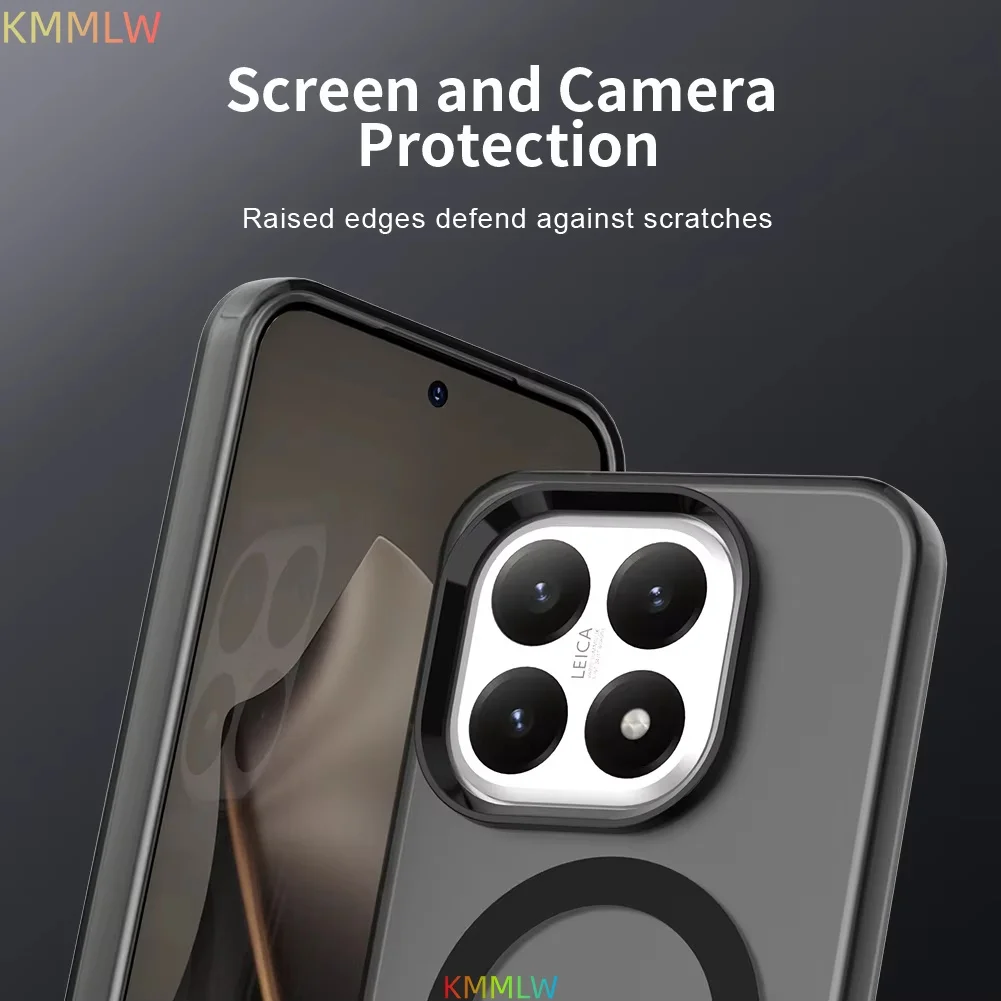 Candy Colors Transparent Magnetic Wireless Charging Case, Back Shell Coque