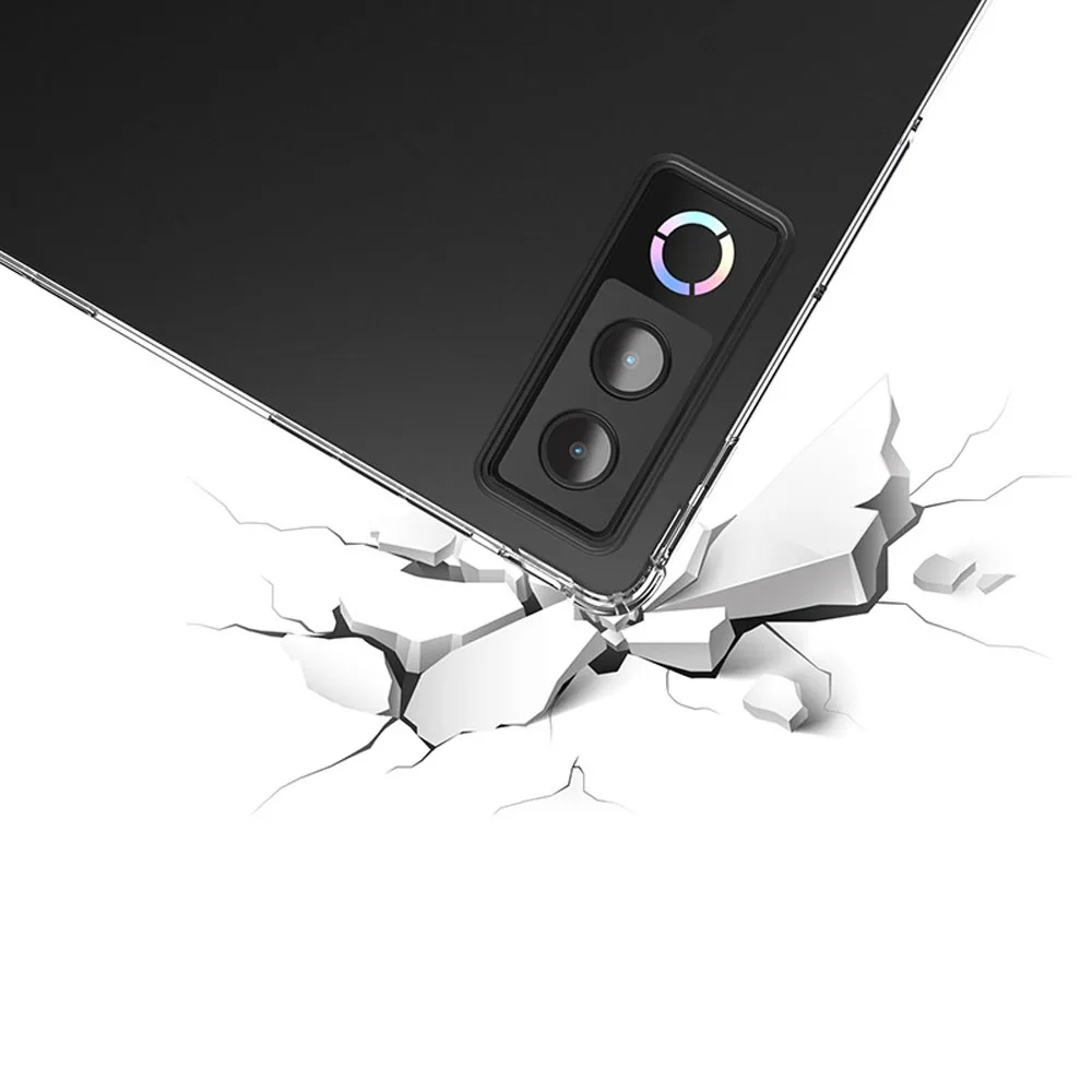 Transparent TPU Shockproof Case for 13-Inch Tablets - Slim Airbag Design