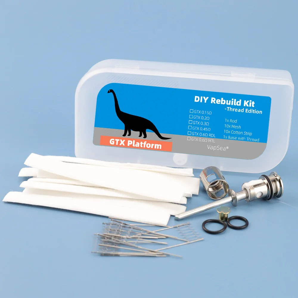 GTX DIY Rebuild Kit 0.15/0.2/0.3/0.45/0.6ohm Mesh Resistance Wire 6