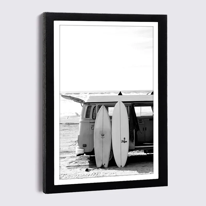 Photo Frame A4 13x18cm 6x8 Black with Nordic Poster Canvas Painting