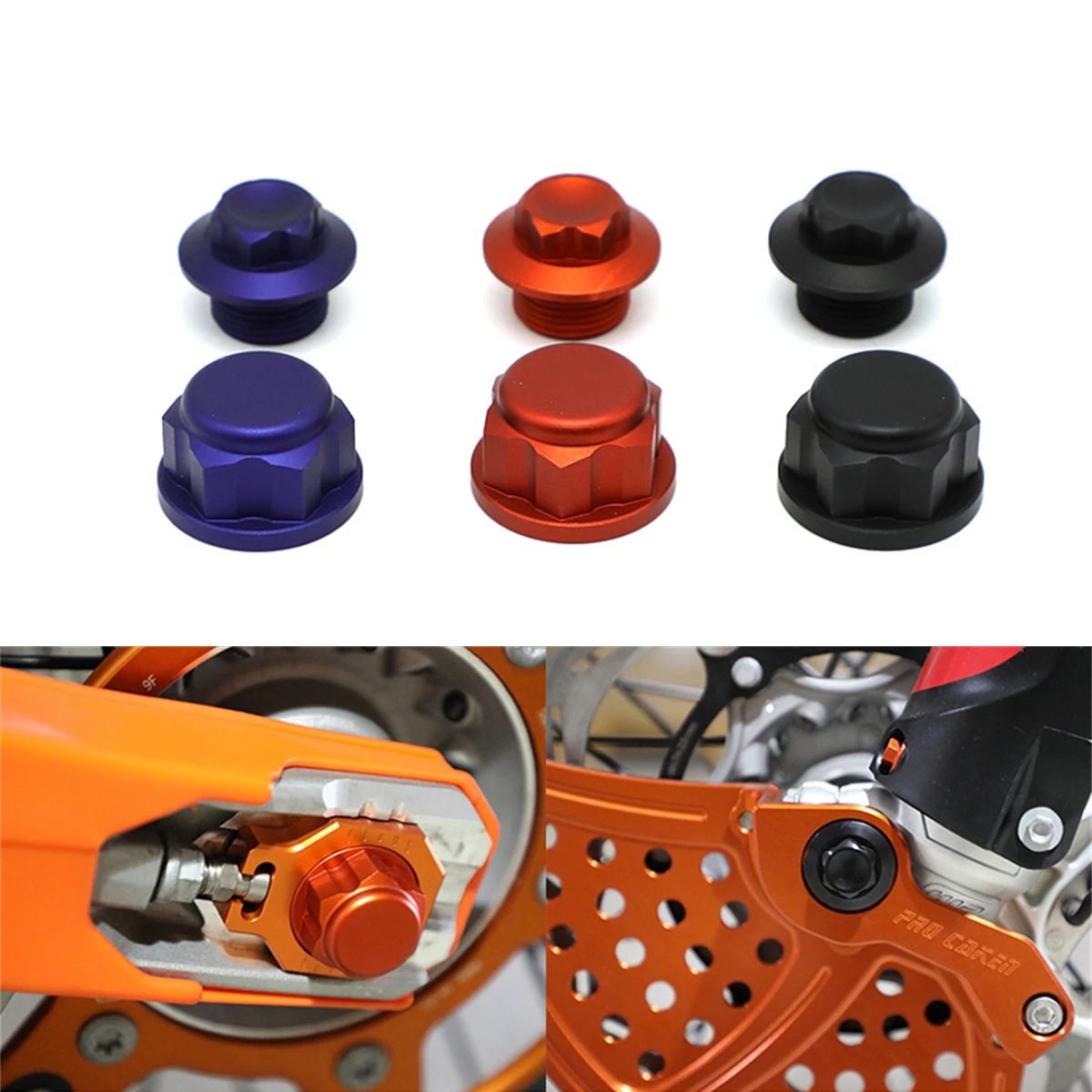 

Aluminum Front Rear Wheel Lock Axle Nut For KTM XCW EXC EXCF 125 200 250 300 350 450 500 For HUSQVARNA TE FE 125-500 2016-2020