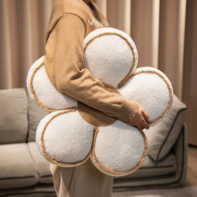 꽃 시트 쿠션 5 꽃잎 봉제 식물 베개 장식 바닥 의자 소파 파티 소품 숙녀 선물, 40 cm, 50cm