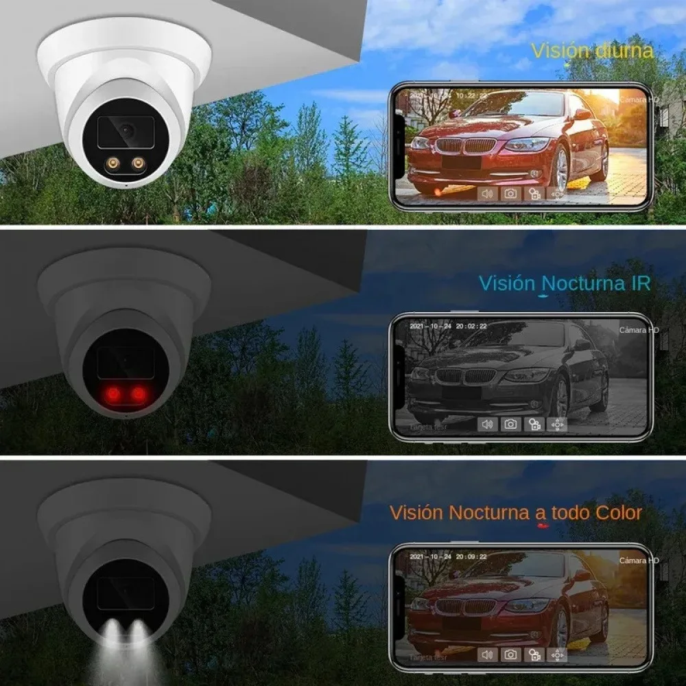 New 4K 8MP IP Camera Audio Outdoor AHD H.265 Onvif Wide Angle 2.8mm AI Color Night Vision Home CCTV Video Surveillance Security 5